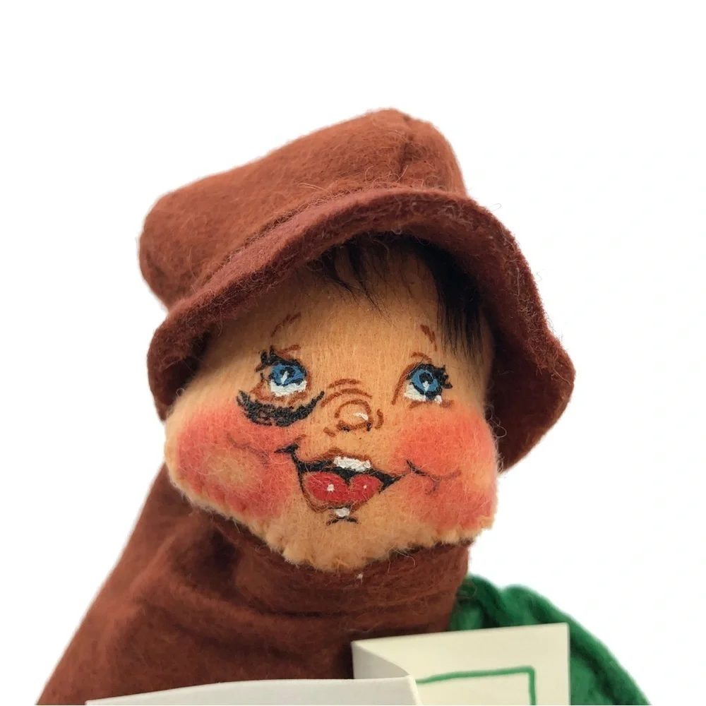 Anna Lee Christmas Black Eyed Caroler Boy Holiday Doll
